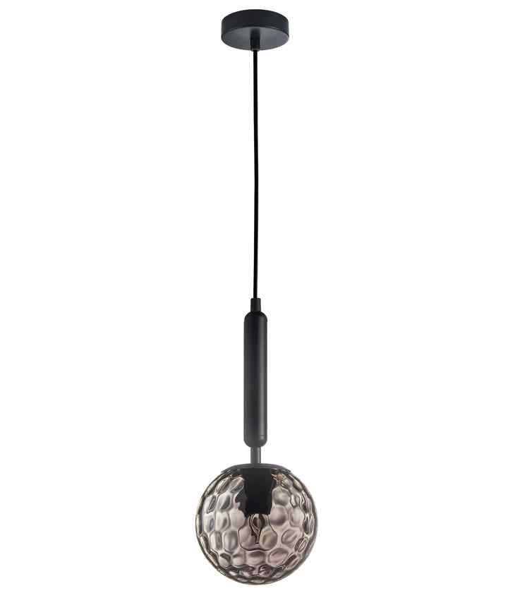 CLA TRATTINO: Interior Bronze Amber / Smokey Black Spherical Glass Pendant Lights - Image 4