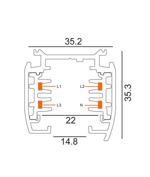 CLA 4 Wire 3 Circuit Universal Tracks, Connectors, End Cap & Live End - Image 3