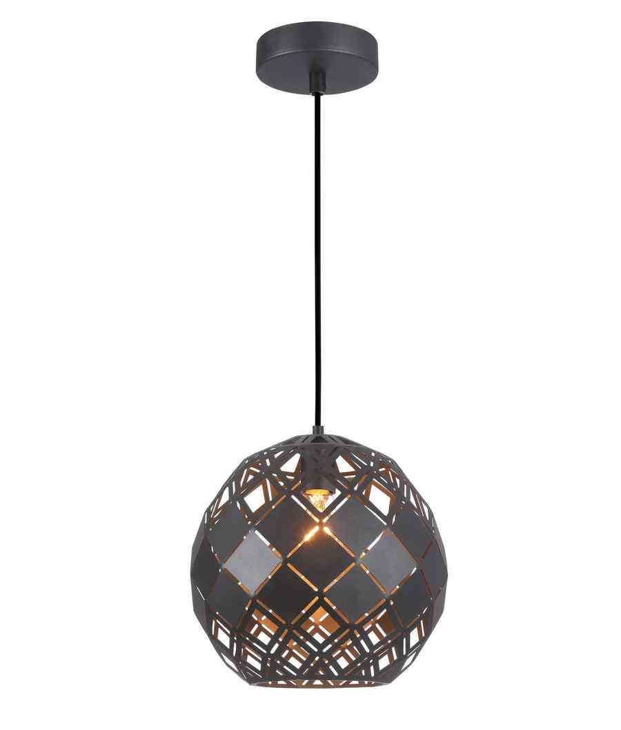 CLA TUILE: Interior Large Embossed Tiled Iron Wine Glass Shape Pendant Lights