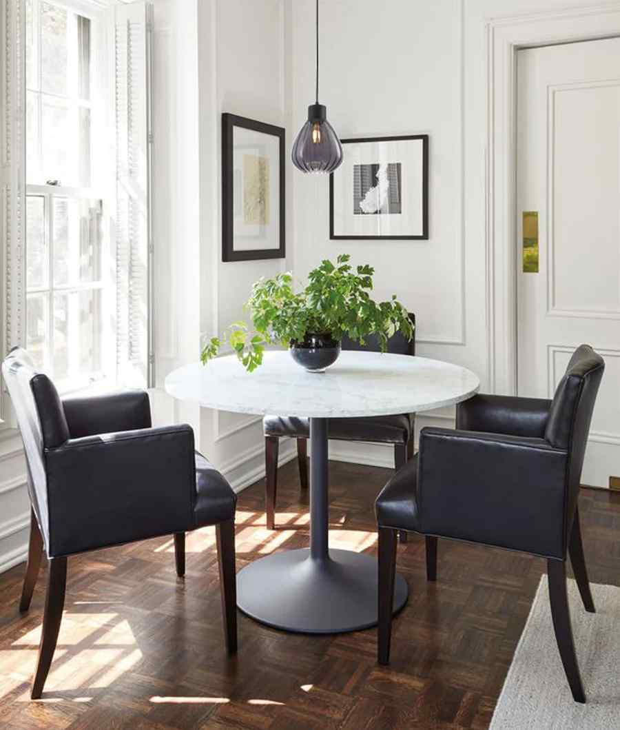 CLA TULIP: Interior Bronze Amber / Smokey Black Wine Glass Ribbed Pendant Lights - Image 6
