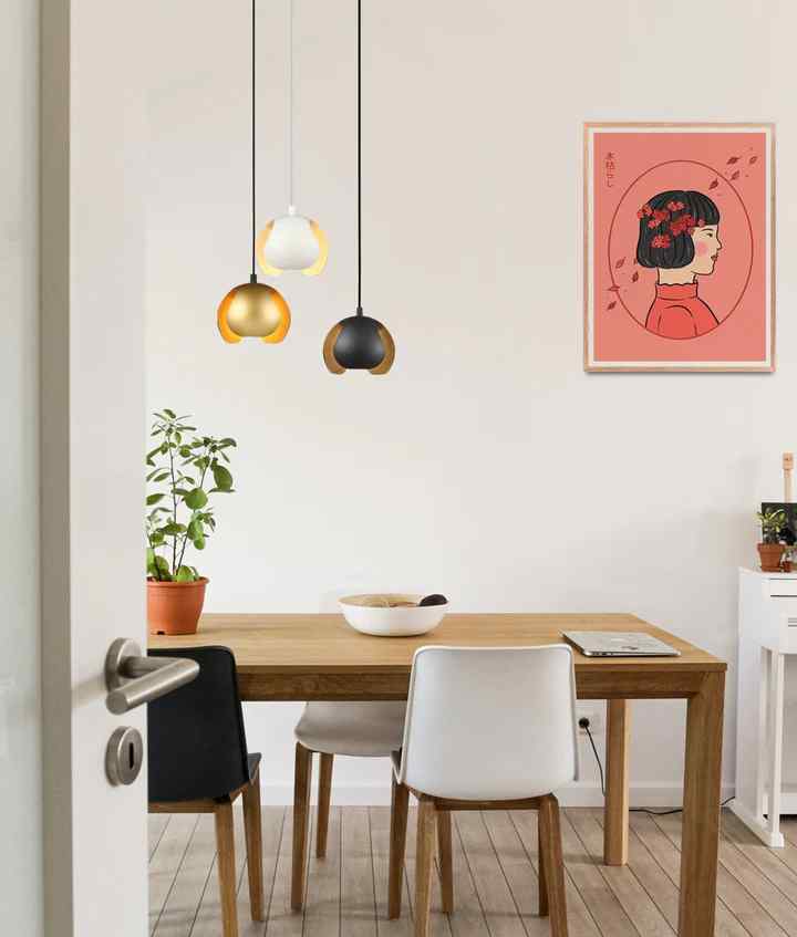CLA VAINA: Minimalist Scandinavian Interior Small Iron Dome Shape Pendant Lights - Image 5