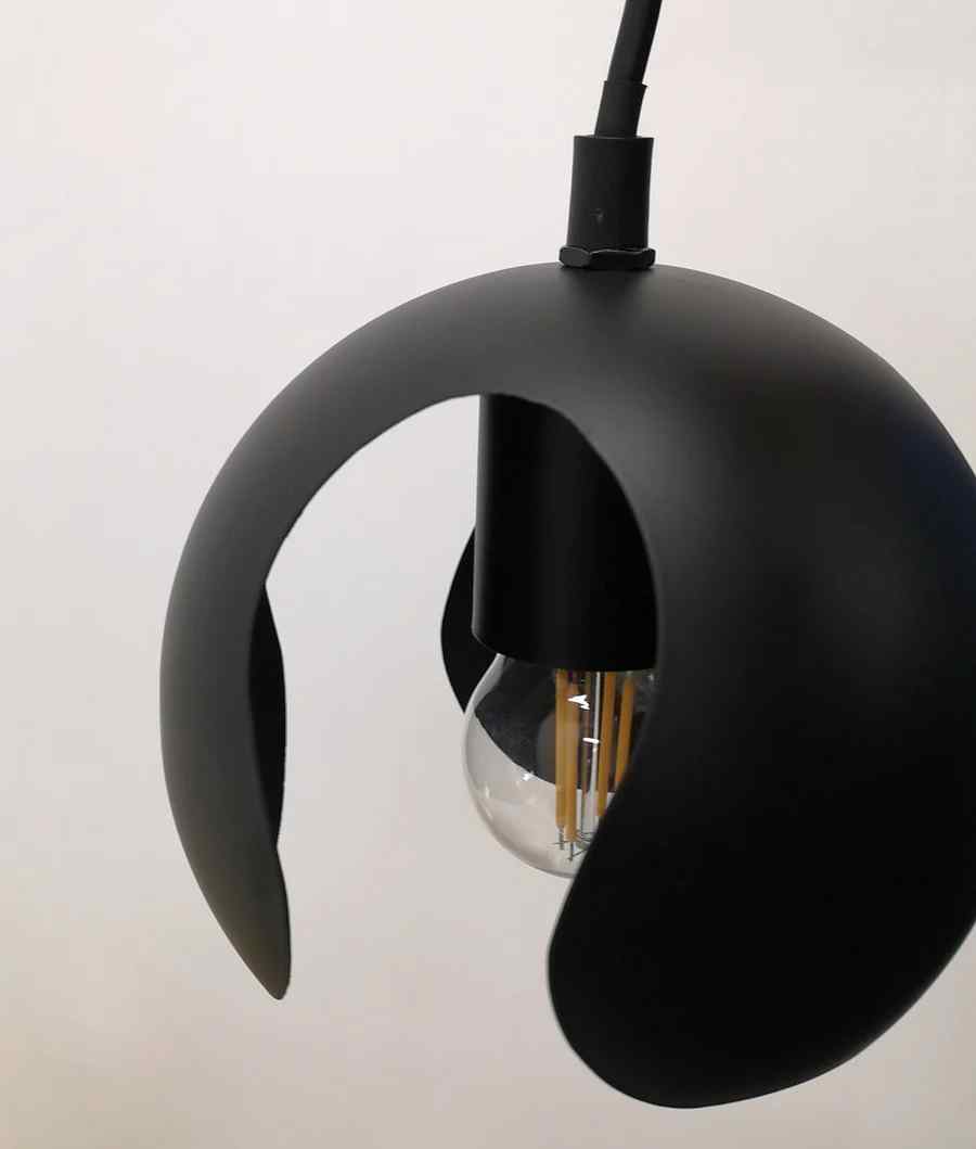 CLA VAINA: Minimalist Scandinavian Interior Small Iron Dome Shape Pendant Lights - Image 3