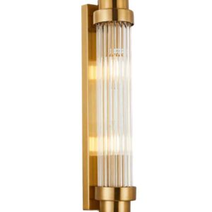 CLA VARILLAS: Interior Up/Down Clear Glass Rod Wall Lights