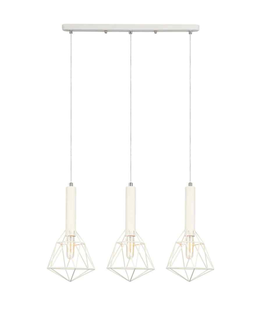 CLA BLACKBAND & WHITEBAND Pendant Light 3x Bird Cage With Bar Base - Image 6