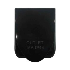 CGS Caravan Outlet Female – 3 Pin 250V AC 15A BLACK