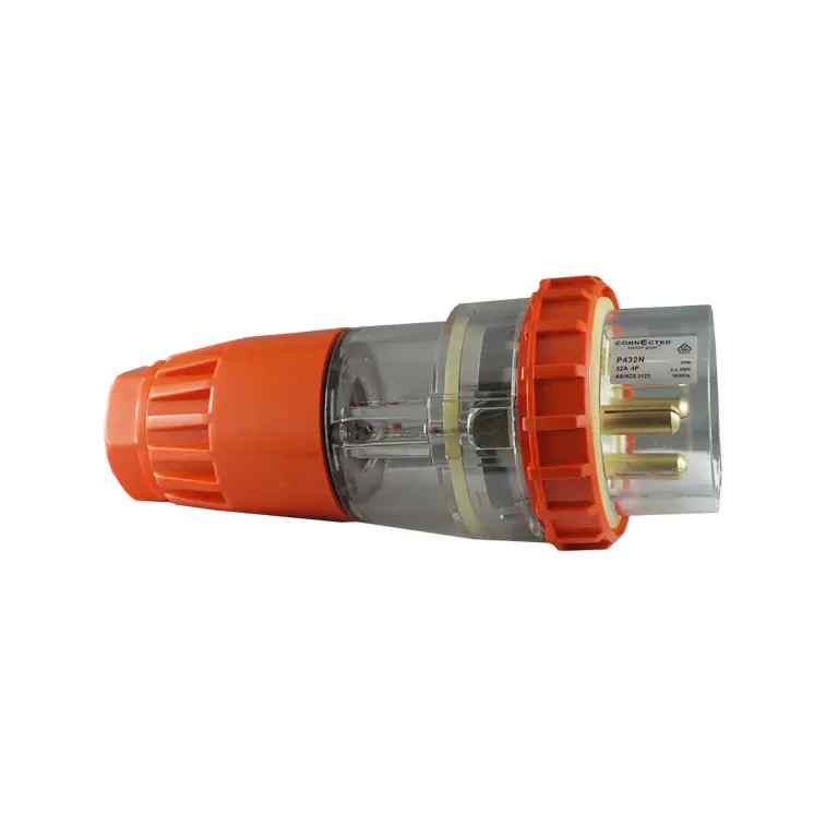 CGS IP66 4 Pin Straight Plug – 500V AC 50A