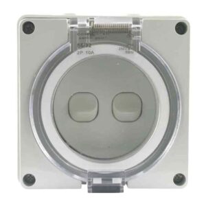 CGS IP66 Surface Switch 1 Pole 250V 10A 2 Gang