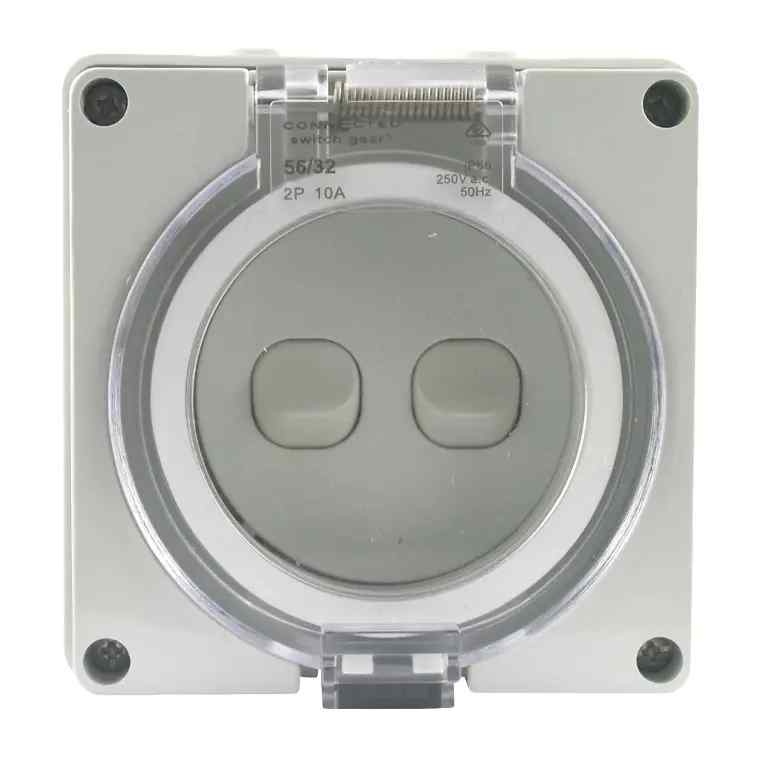CGS IP66 Surface Switch 1 Pole 250V 10A 2 Gang S102