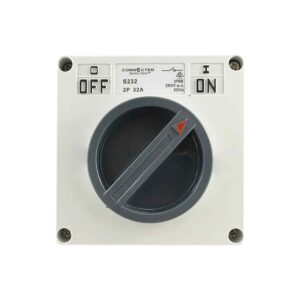 CGS IP66 Surface Switch 2 Pole 250V 32A