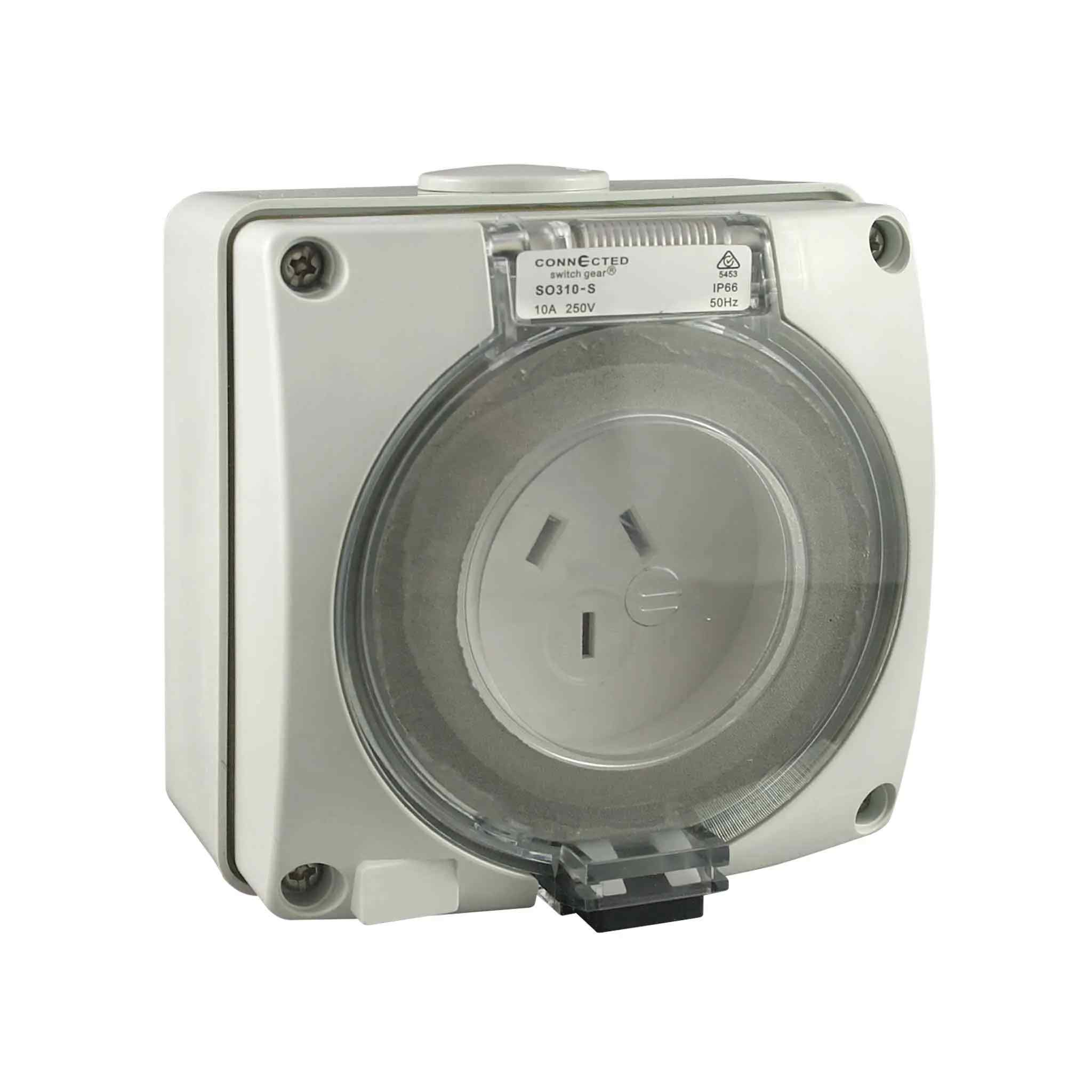 CGS Socket Outlet 3 Pin 10A 250V IP66