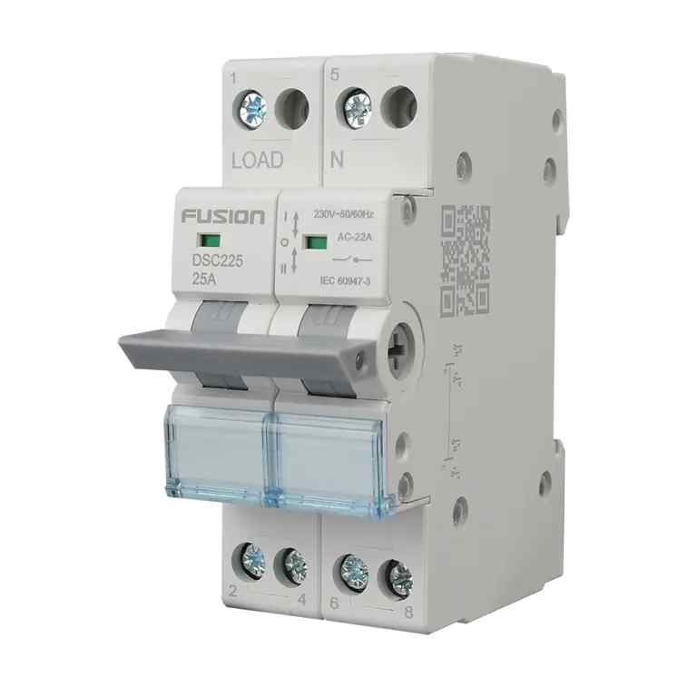 CSG Changeover Switch DIN Rail Mount 2 Pole 230/400V AC 25A - Image 3