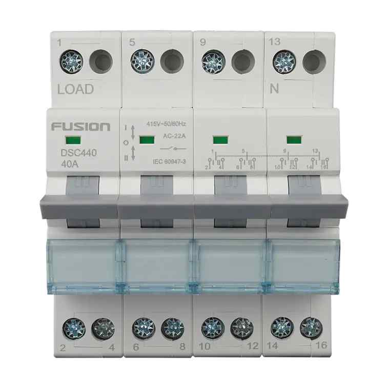 CSG Changeover Switch DIN Rail Mount 4 Pole 400V AC 40A - Image 2