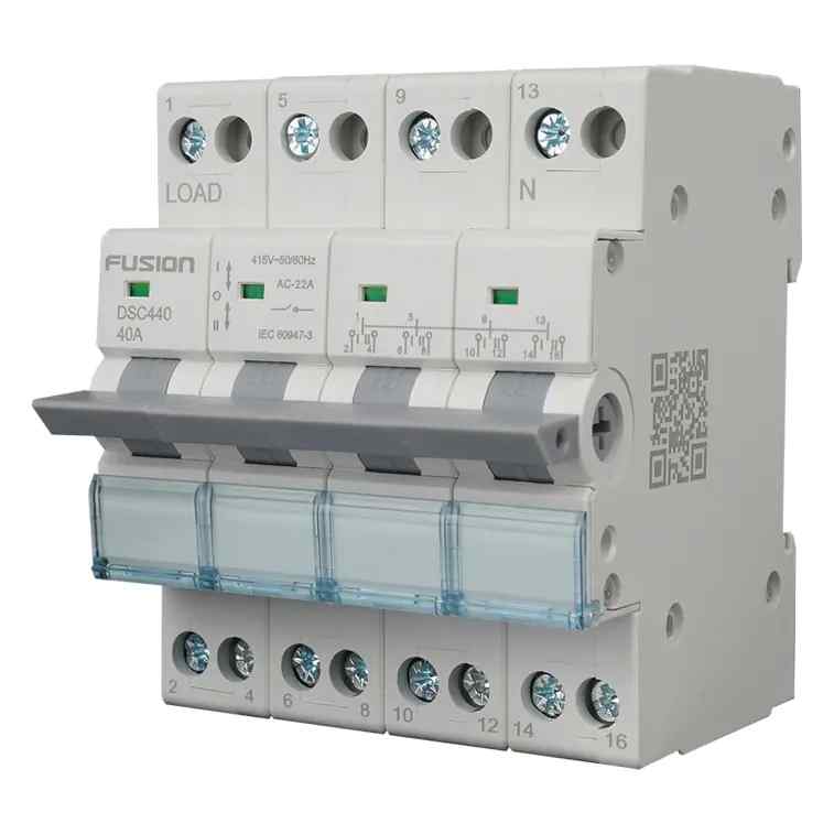 CSG Changeover Switch DIN Rail Mount 4 Pole 400V AC 40A - Image 3