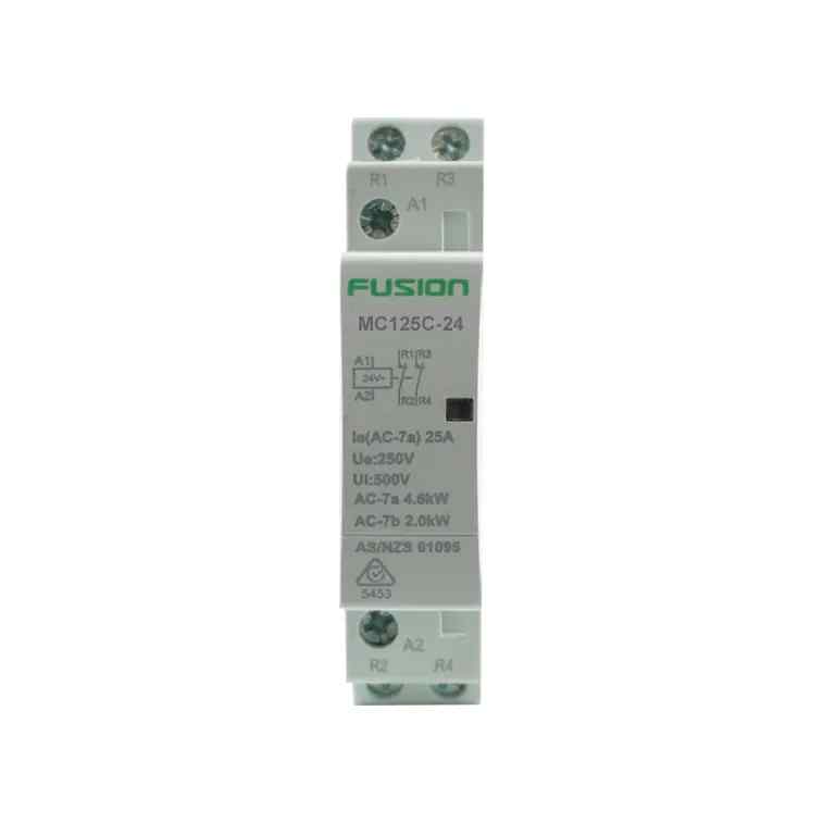 CSG Modular Contactor 2 Pole 24V AC 25A 1NC+1NO