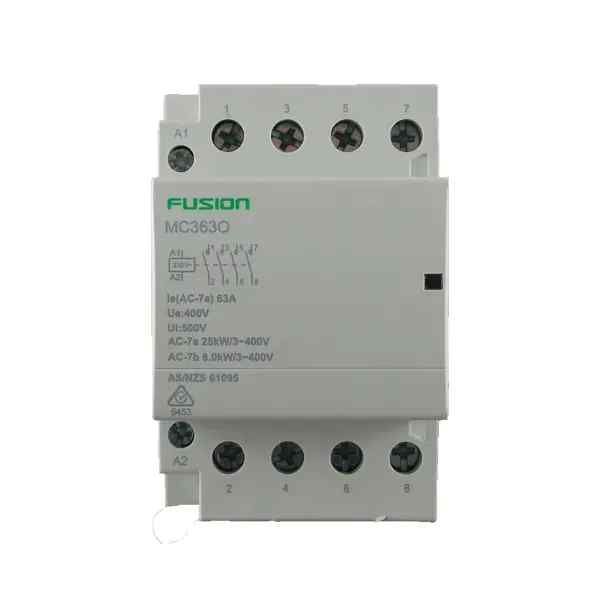 CSG Modular Contactor 4 Pole 500V AC 63A 4NO