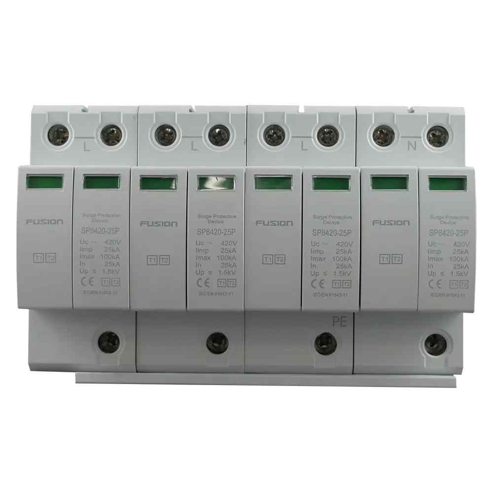 CSG Surge Arrestor Type 1 + 2, 4 Pole 420V 25kA L-L-L-N-PE