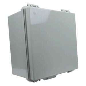 CSG IP65 Weatherproof Enclosure 300 x 300 x 180mm Grey Hinged Cover