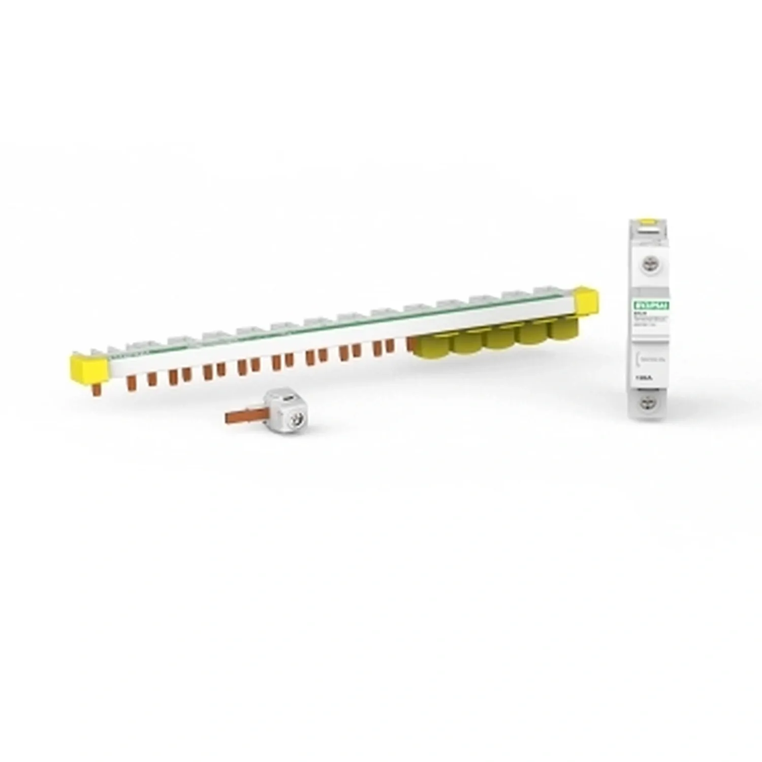 Clipsal MAX9 100 Amp Top Feed Slim Comb Busbar 1 Pole + Neutral 15 Module With Neutral Block & Accessories - CLEARANCE