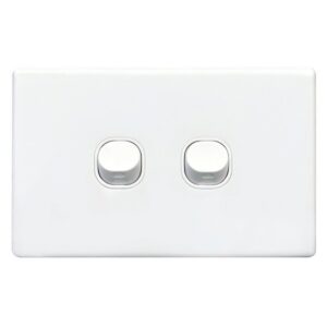 TradeSave Switch Horizontal, 16A, Two Way, 2 Gang - TSESW2
