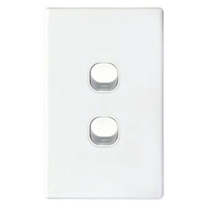 TradeSave Switch, 16A, Two Way, 2 Gang, Vertical - TSESW2/V
