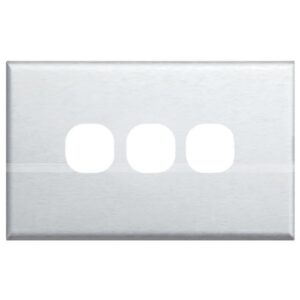 TradeSave Switch Cover Plate, 3 Gang, Stainless Steel - TSESW3/SC