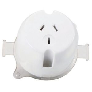 TradeSave Plug Base Socket, Single, 4 Terminals, Deep Base - TSPB1/D