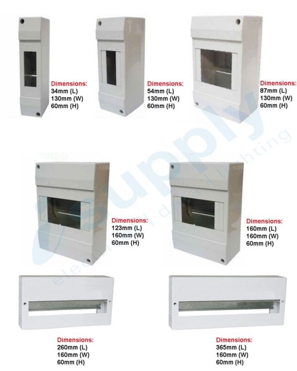 NLS 6 pole Pole Enclosure Box Din Rail 30272NLS