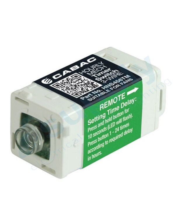 CLIPSAL Compatible CABAC Hour Timer S-Premium 3-Wire HNS456TM (Clipsal Saturn Compatible) - Image 2