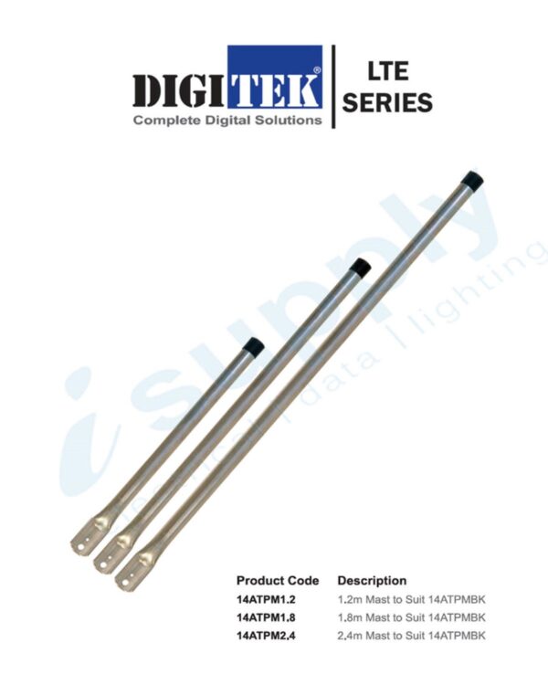 Digitek 1.2m mast to suit 14ATPMBKE 14ATPM1.2 - Image 3