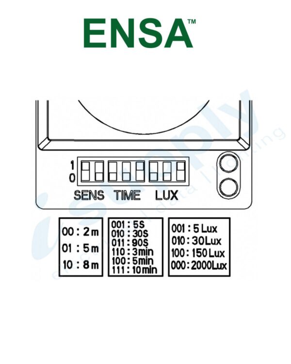 ENSA Microwave Sensor Motion Activated Switch ENSA-MS1