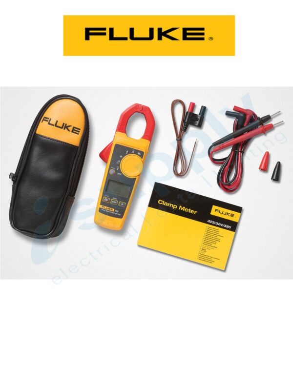 Fluke CLAMP METER 400A AC, 600V TRMS W/TEMP, CAPACITANCE, B/LITE FLU324 - Image 3