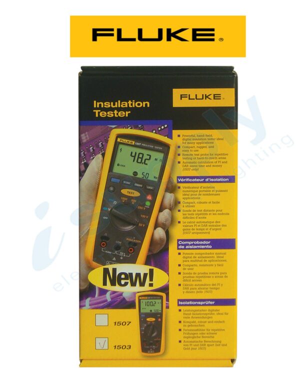 Fluke TESTER, INSULATION RESISTANCE 0.1 Megaohms TO 2000 Megaohms FLU1503