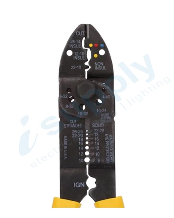 STANLEY ELECTRICAL CRIMPING WIRE STRIPPING PLIERS TOOL 84-199 - Image 3