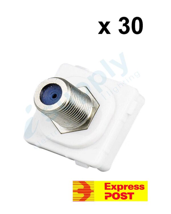 30 x CLIPSAL Compatible Outlet Mech Insert Mechanism F-Type Pay TV EXPRESS POST