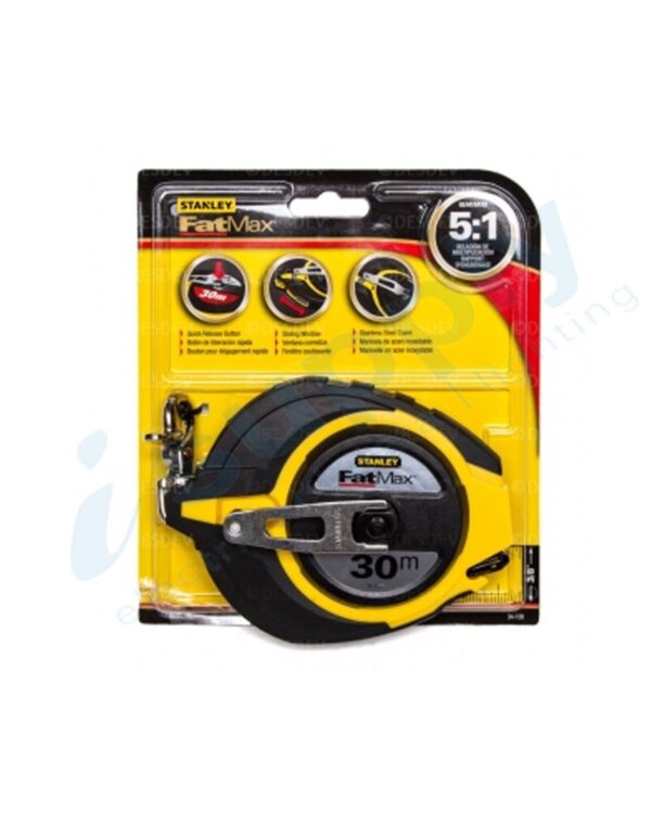 Brand New STANLEY FatMax 30 metre Steel Blade Long Tape – model 34-138 - Image 3