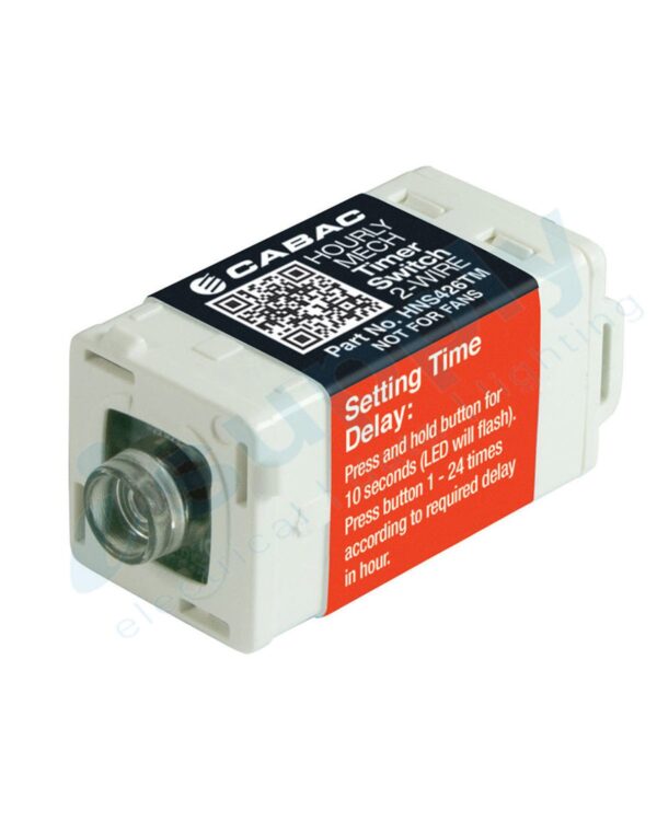 CLIPSAL Compatible Cabac S-Click Hourly Timer S-Premium 2-Wire (Clipsal Saturn) HNS426TM - Image 2