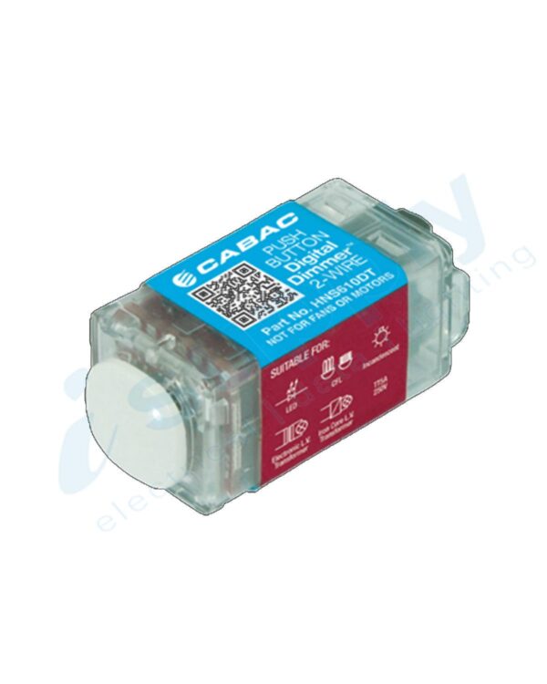 CLIPSAL Compatible Cabac S-Click Push Button Digital Dimmer 2-Wire HNS610DT - Image 2
