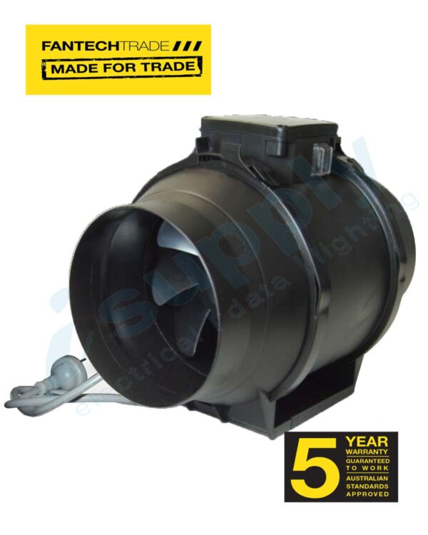 FANTECHTRADE ProVent In-Line Duct Mounted Provent series 150mm Timmer FANRIL-150TSW