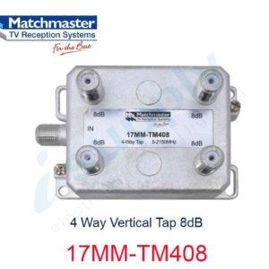 MATCHMASTER 4 Way Vertical Tap 8dB  17MM-TM408
