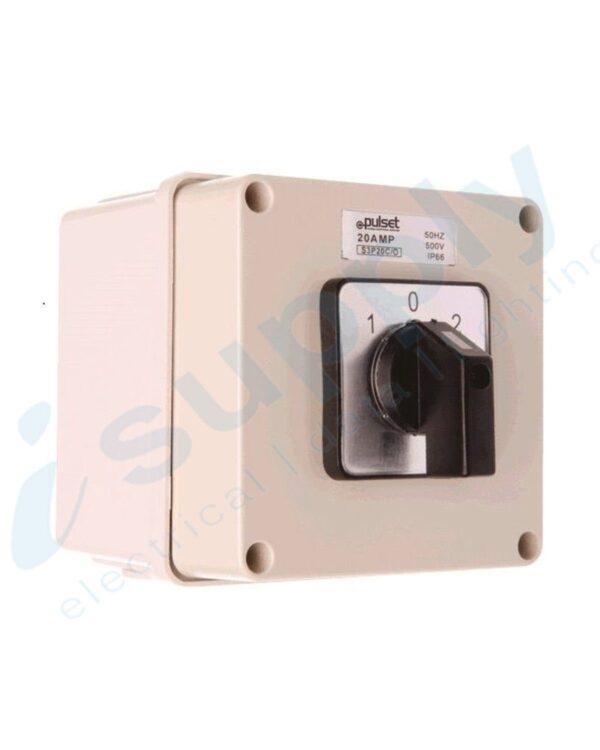 PULSET 3 Phase Square Changeover Switch IP/S3P20C/0