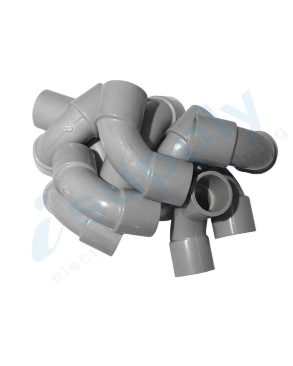 10 x 25mm 90 degree Elbow Bend Electrical Conduit - Image 4