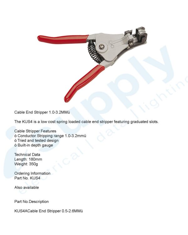 CABAC Cable End Stripper 1-3.2mm2 (1/each) KUS4 - Image 3
