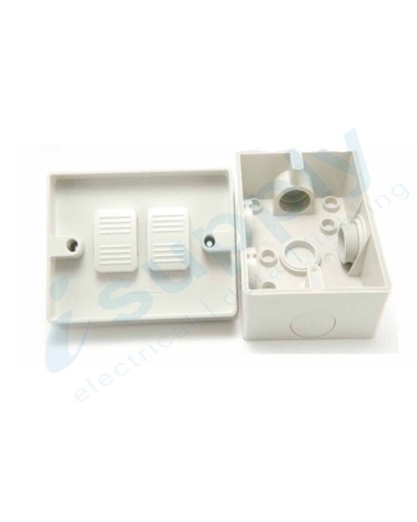 DEXTON Weatherproof Single Switch Two Gang Weather Proof DXWPSH2 - Image 3