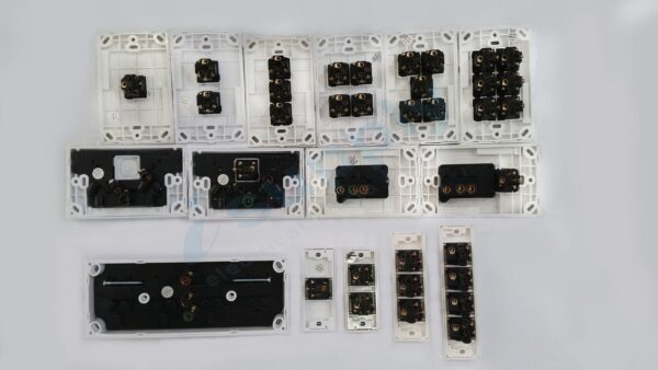 DEXTON 6 gang Light wall Switch stainless steel silver cover DXWS6/ASC - Image 2