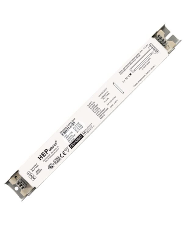 Electronic Ballast 2 x 35 watt for T5 fluorescent tube lamp