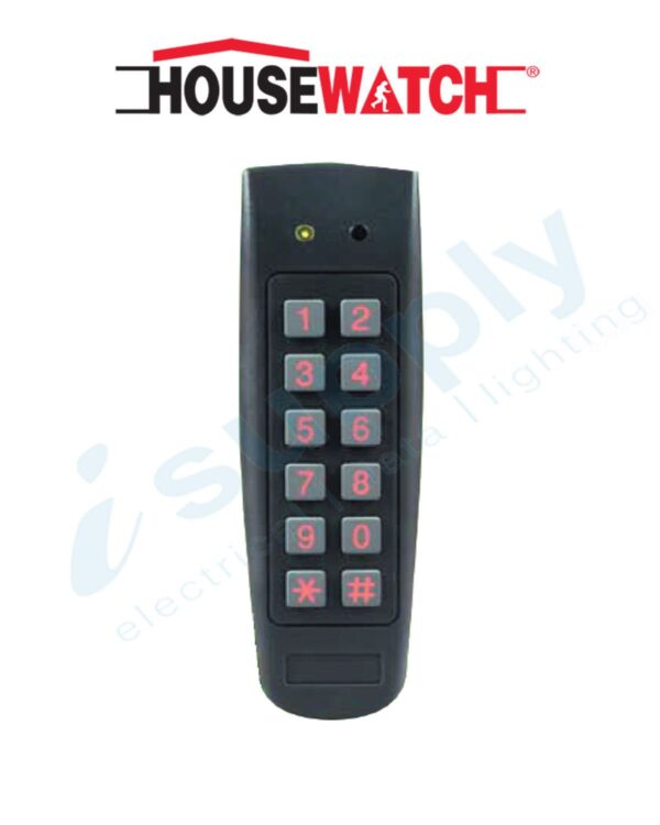 HOUSEWATCH MULLION STYLE STANDALONE KEYPAD, BACKLIT, WEATHERPROOF 20-962