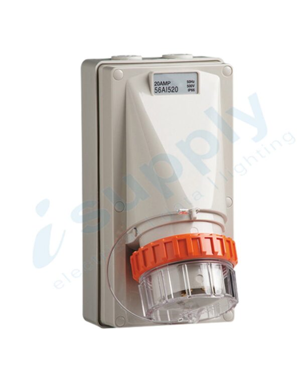 PULSET Single Phase 3 Pin 32amp Appliance Inlet IP66 IP/AI332 - Image 3