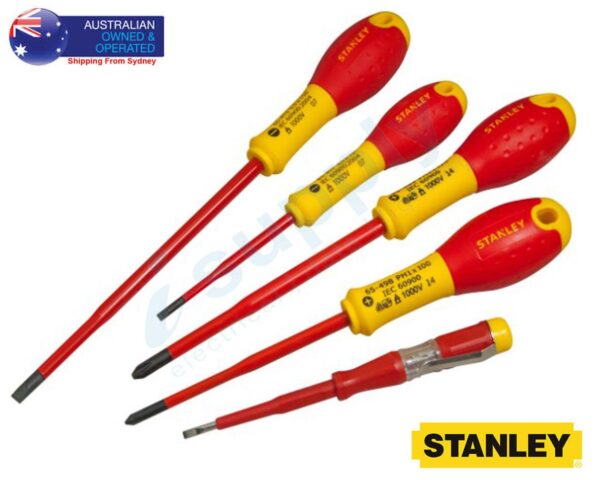 STANLEY XTHT0-62692 SCREWDRIVER SET 1000V, VDE, SLIM, PH, 5PC