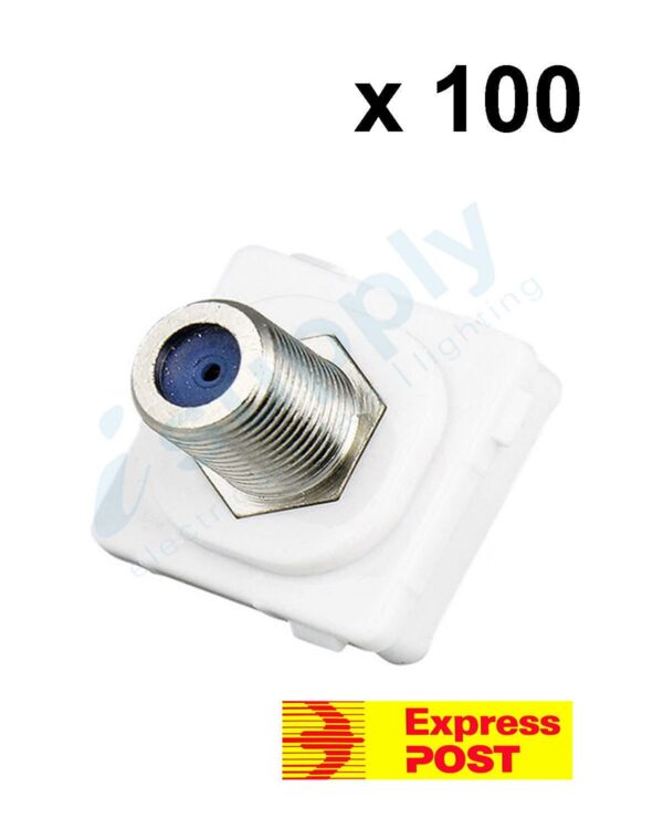 100 x CLIPSAL Compatible Outlet Mech Insert Mechanism F-Type Pay TV EXPRESS POST