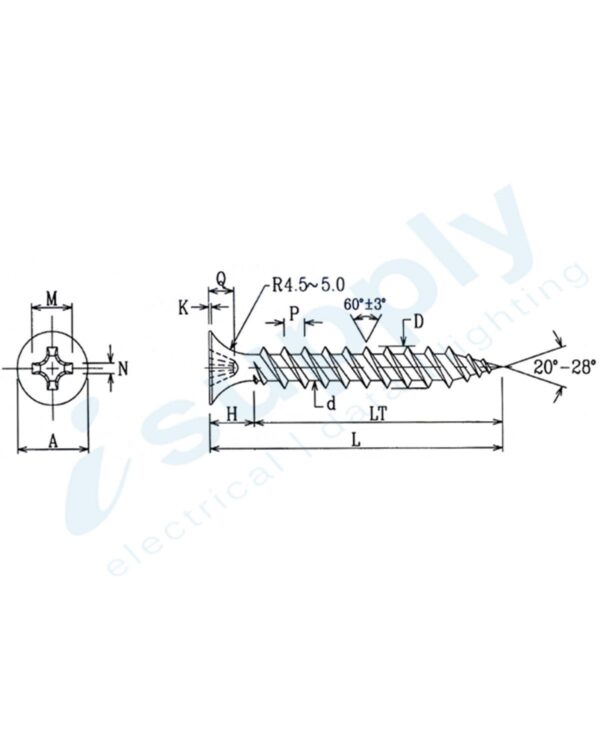 1000 x SCREW BUGLE HD N/P 7G x 25mm BHP725P - Image 3